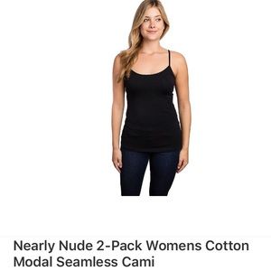 NWT Nearly Nude seamless Cami x2